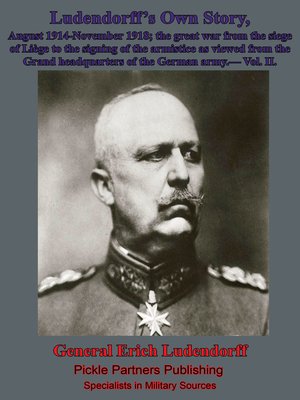 cover image of Ludendorff's Own Story